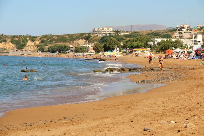 Kreta, plaża w Stalos